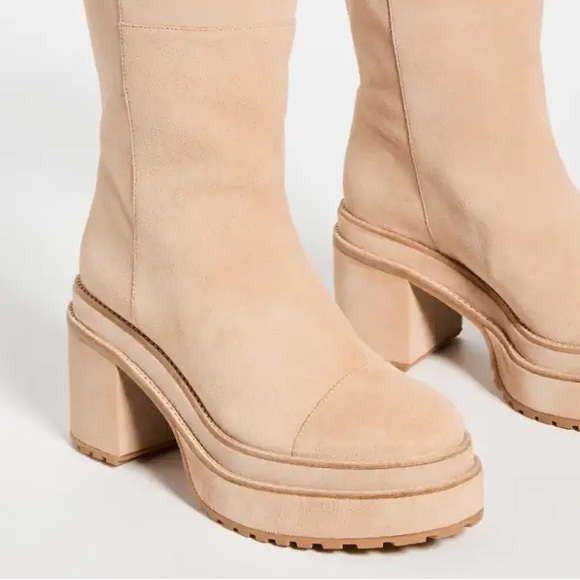 CULT GAIA SOMMAR SUEDE LEATHER/SHEARLING FOLD OVER STYLE BOOTS SIZE EU 39 - Picture 7 of 8